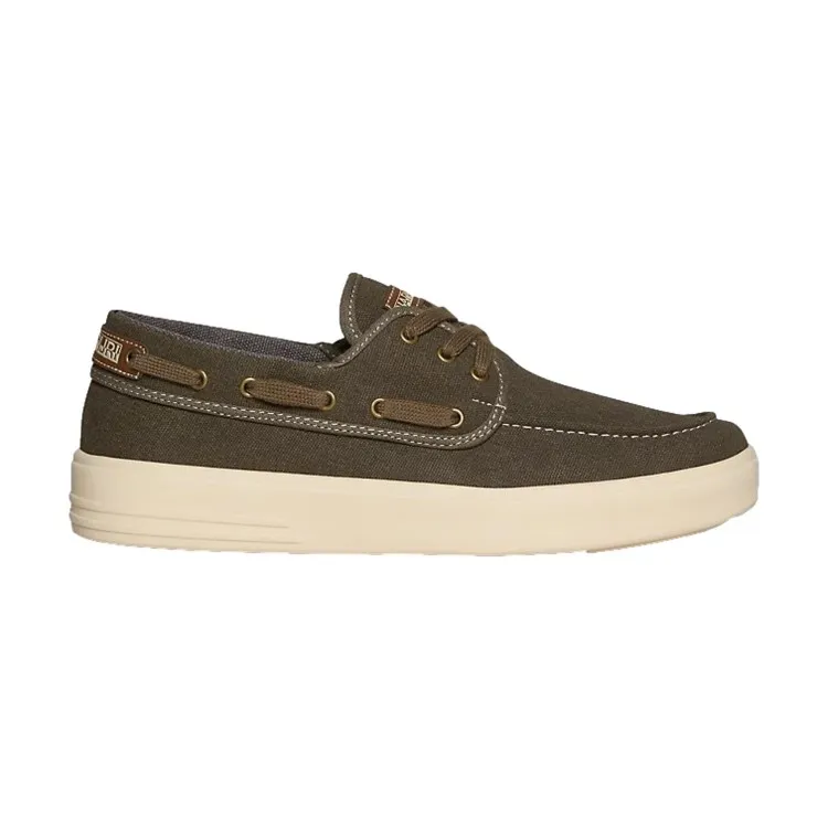 Napapijri men's green sneakers NP0A4171WA11 Bark 08 Can.