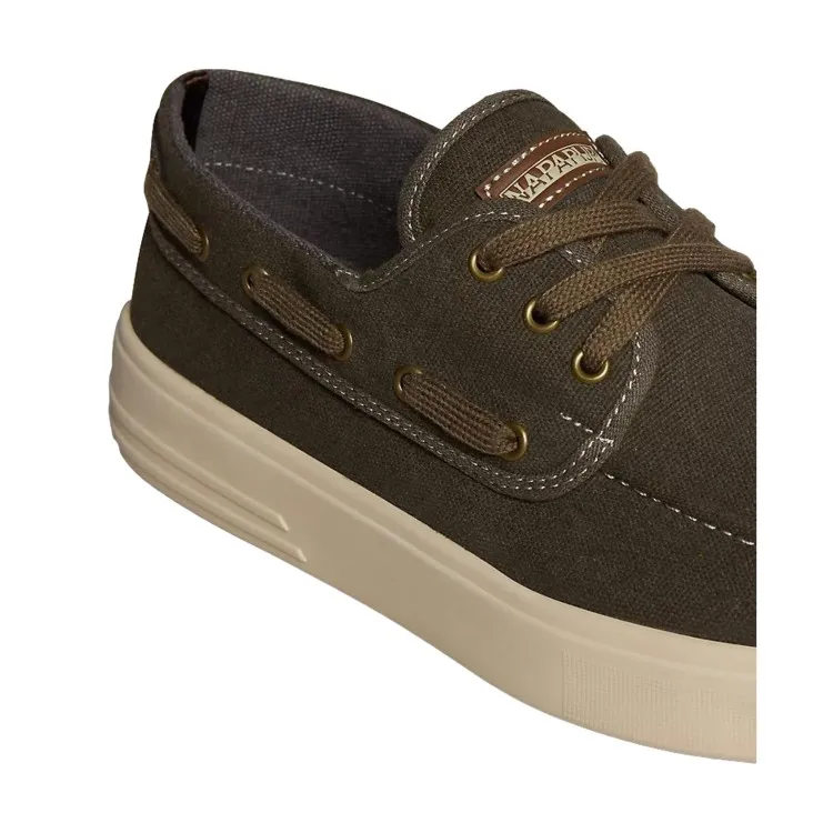 Napapijri men's green sneakers NP0A4171WA11 Bark 08 Can.