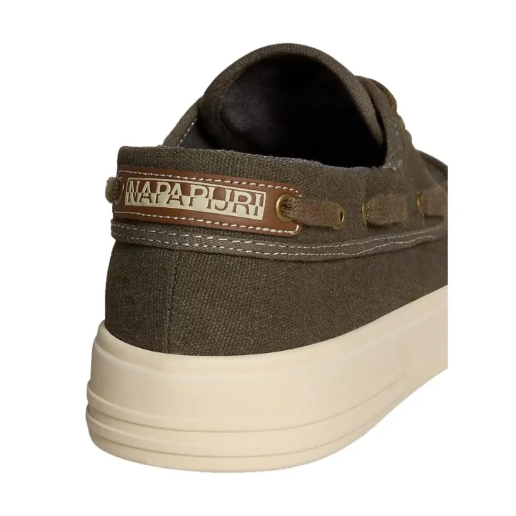 Napapijri men's green sneakers NP0A4171WA11 Bark 08 Can.