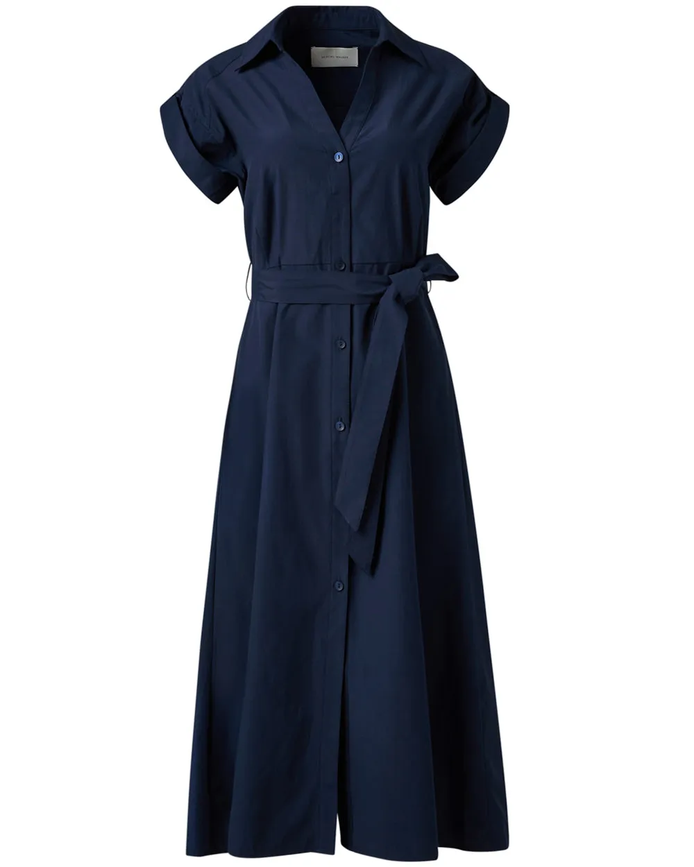 Navy Fia dress with belt