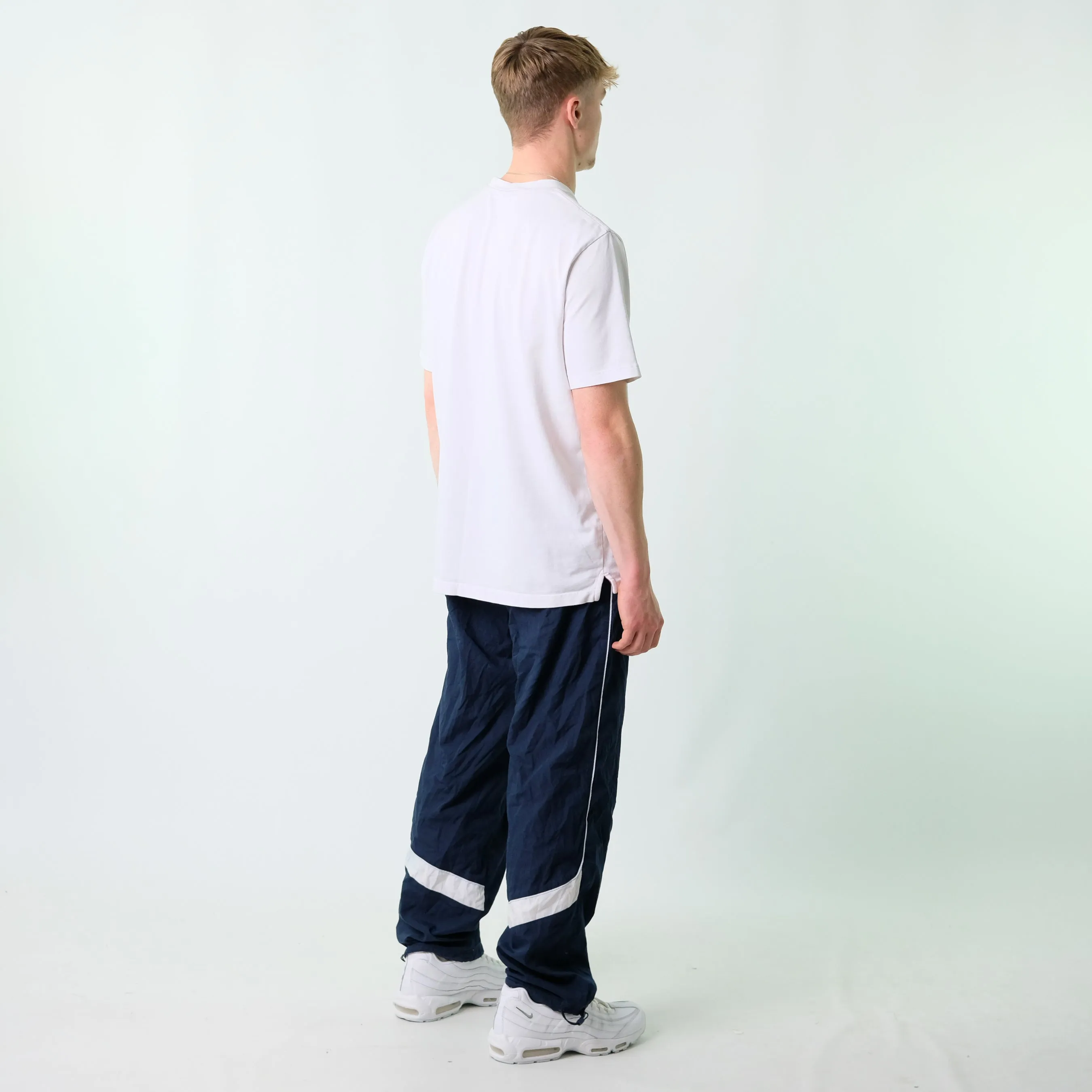 Navy Blue y2ks Nike Tracksuit Bottoms  Baggy Pants (31x32)