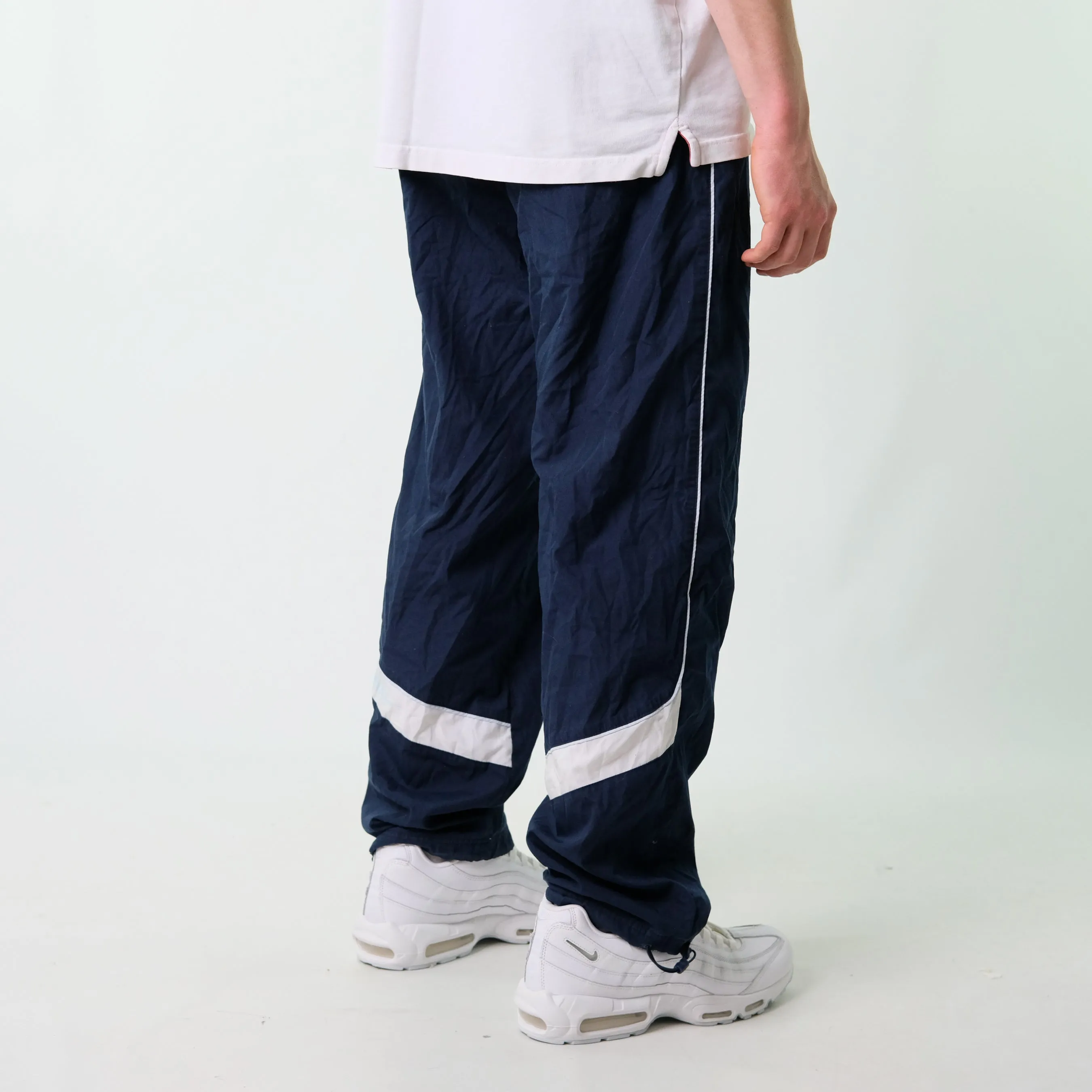 Navy Blue y2ks Nike Tracksuit Bottoms  Baggy Pants (31x32)