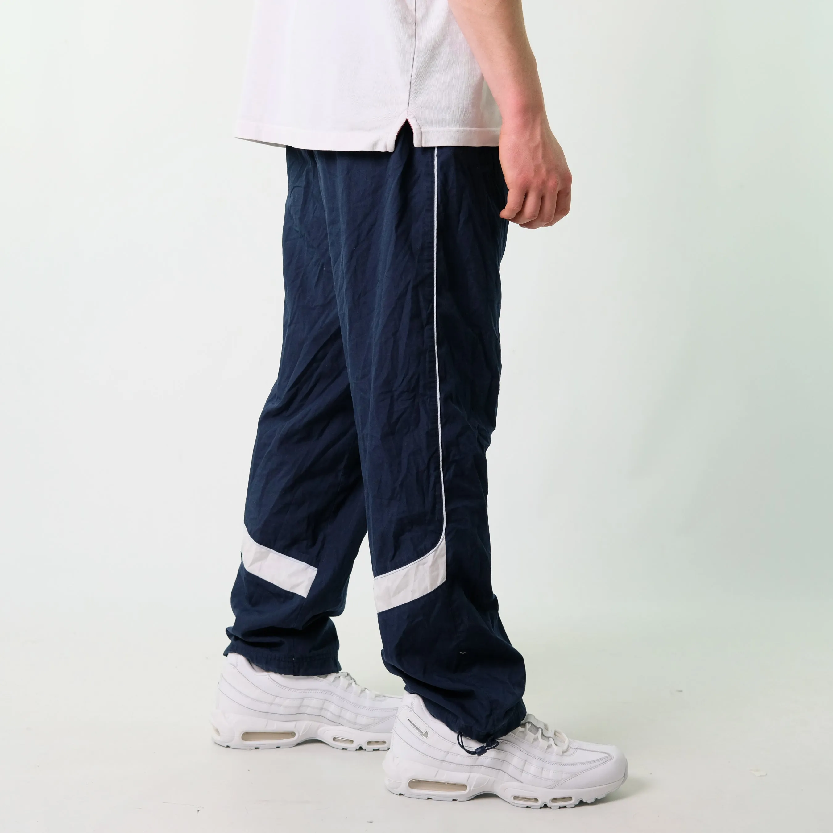 Navy Blue y2ks Nike Tracksuit Bottoms  Baggy Pants (31x32)