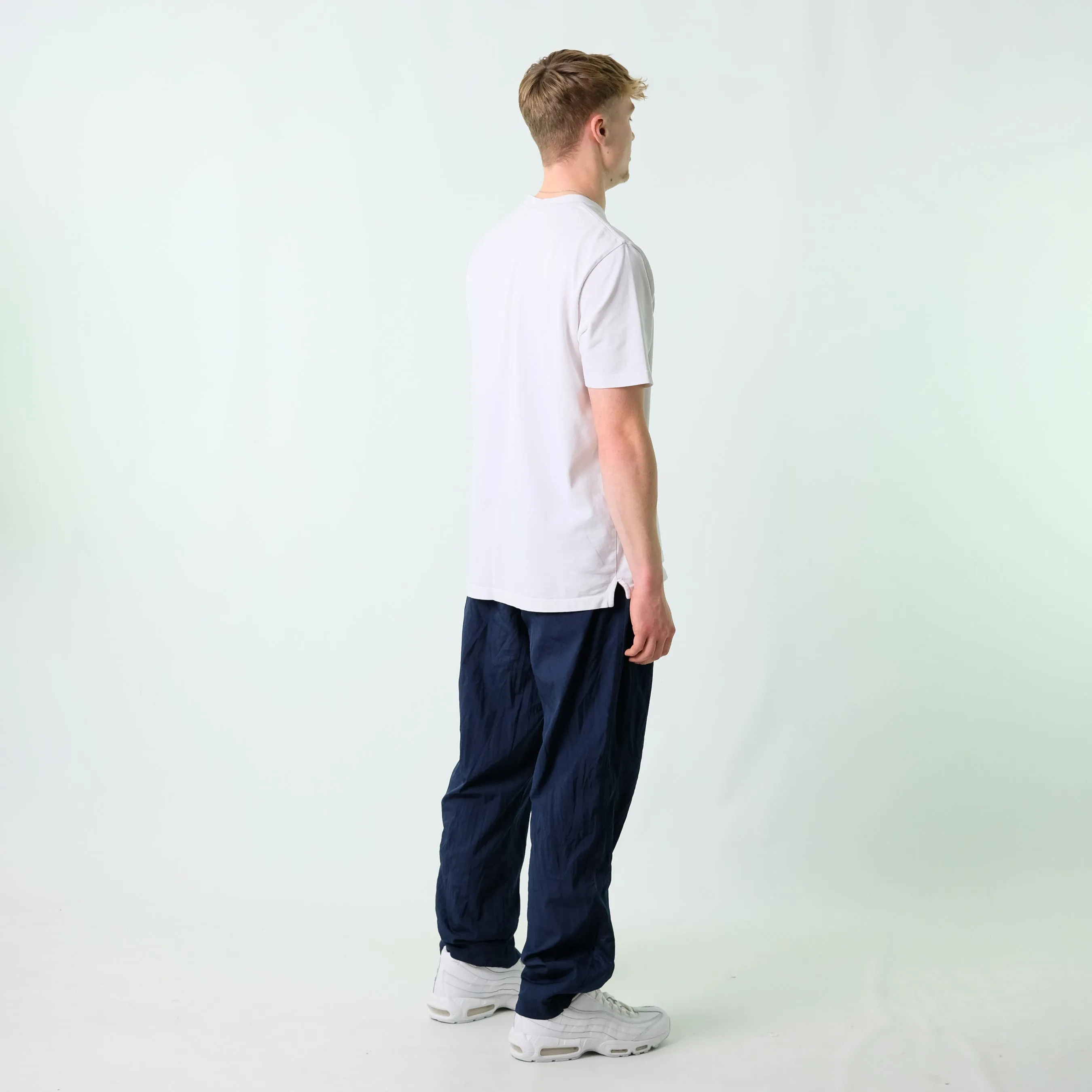 Navy Blue y2ks Nike Tracksuit Bottoms  Baggy Pants (34x32)