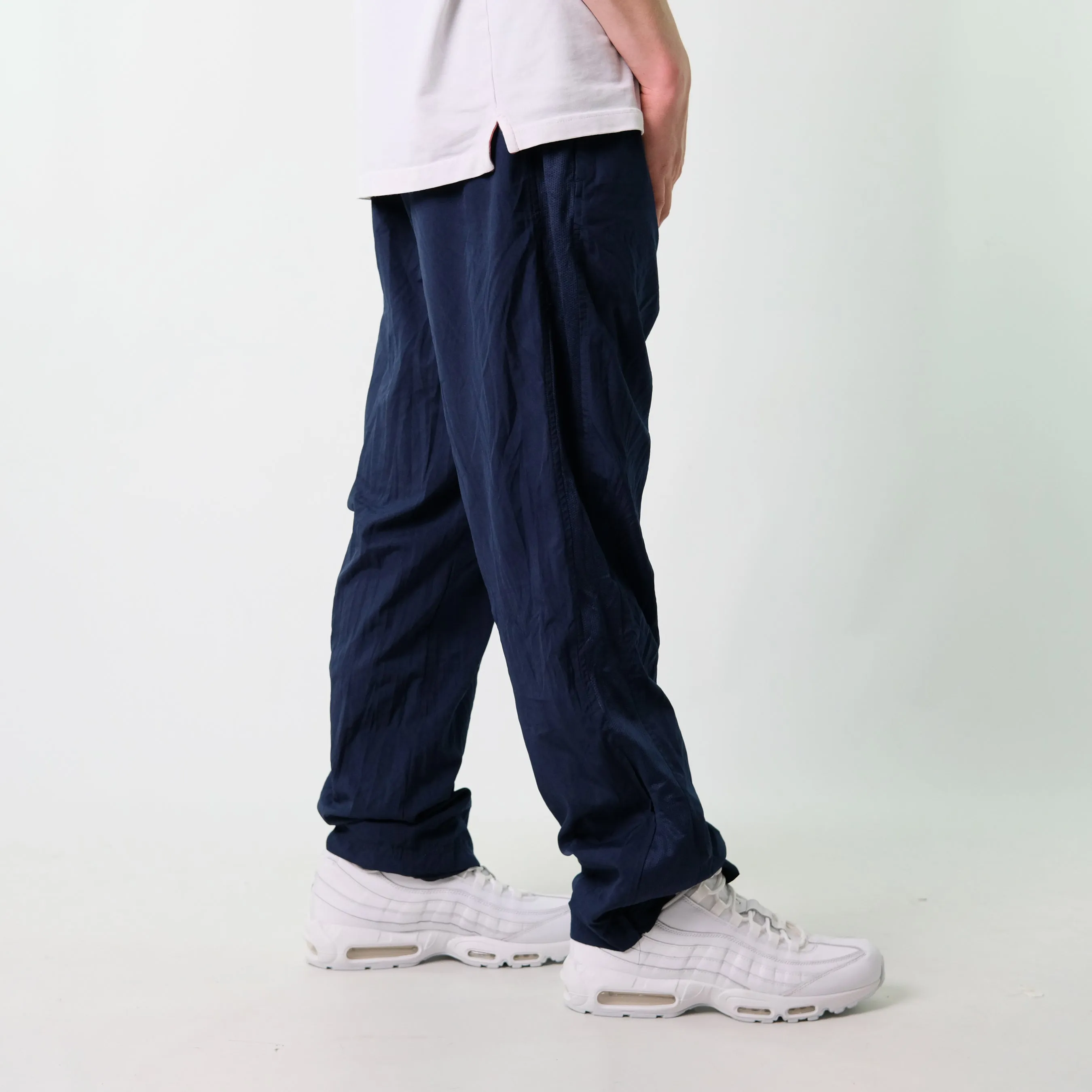 Navy Blue y2ks Nike Tracksuit Bottoms  Baggy Pants (34x32)