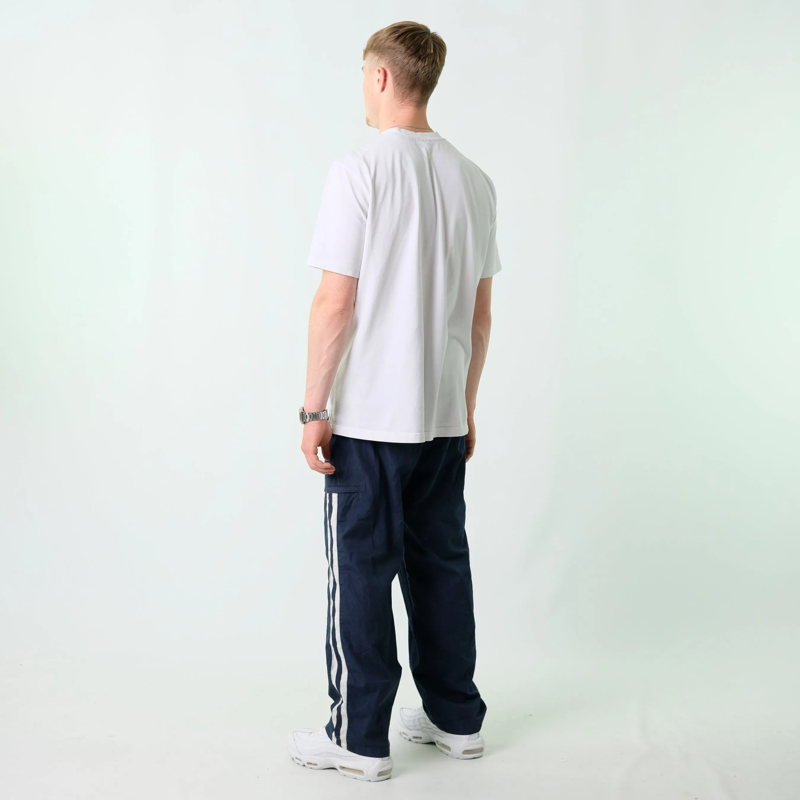 Navy Blue y2ks Nike Tracksuit Bottoms  Baggy Pants (40x30)