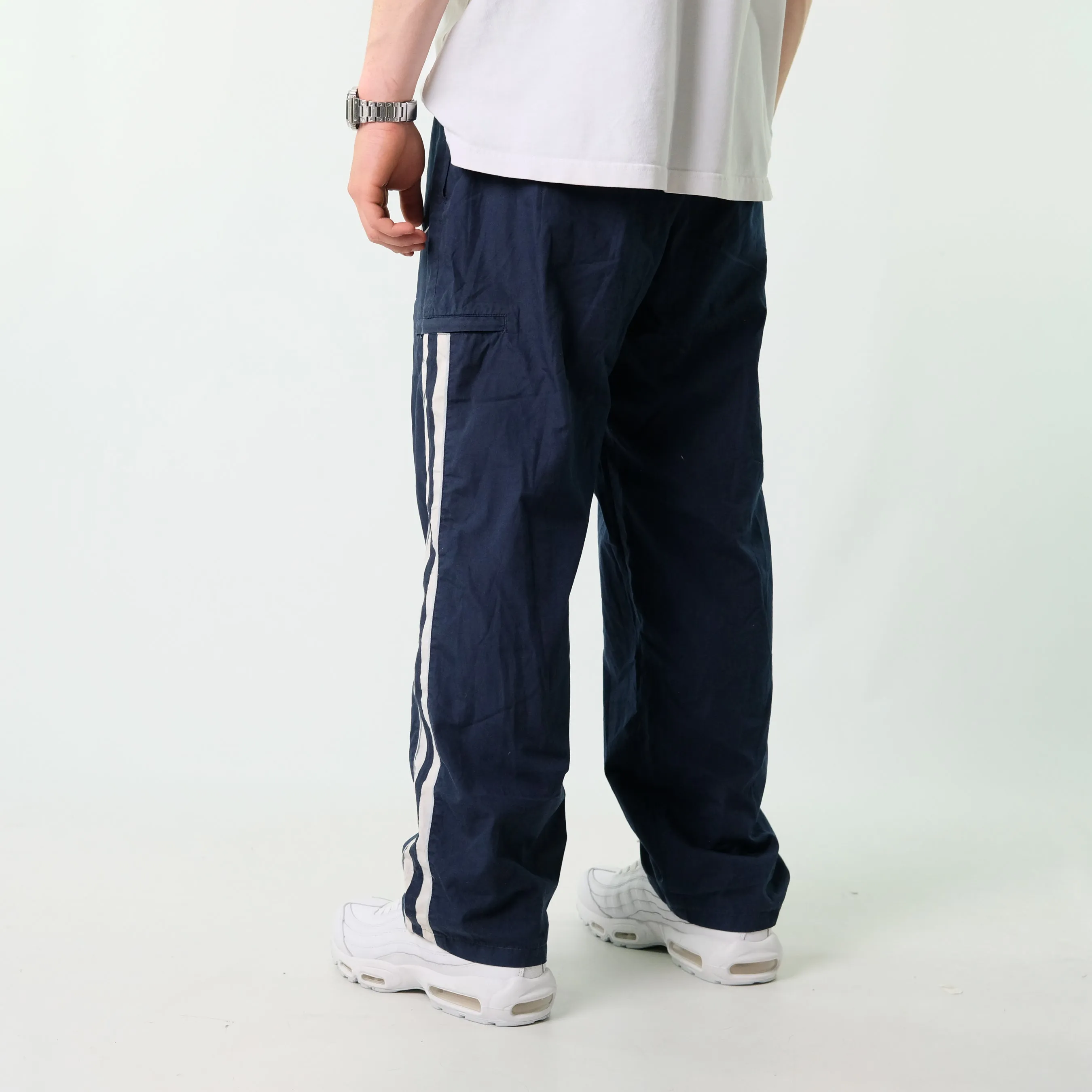 Navy Blue y2ks Nike Tracksuit Bottoms  Baggy Pants (40x30)