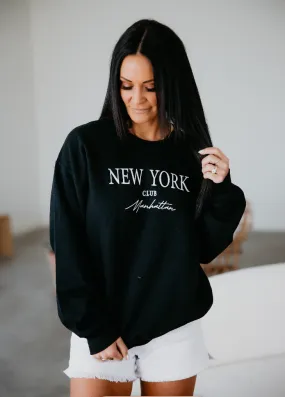 New York Club Emroidered Sweatshirt