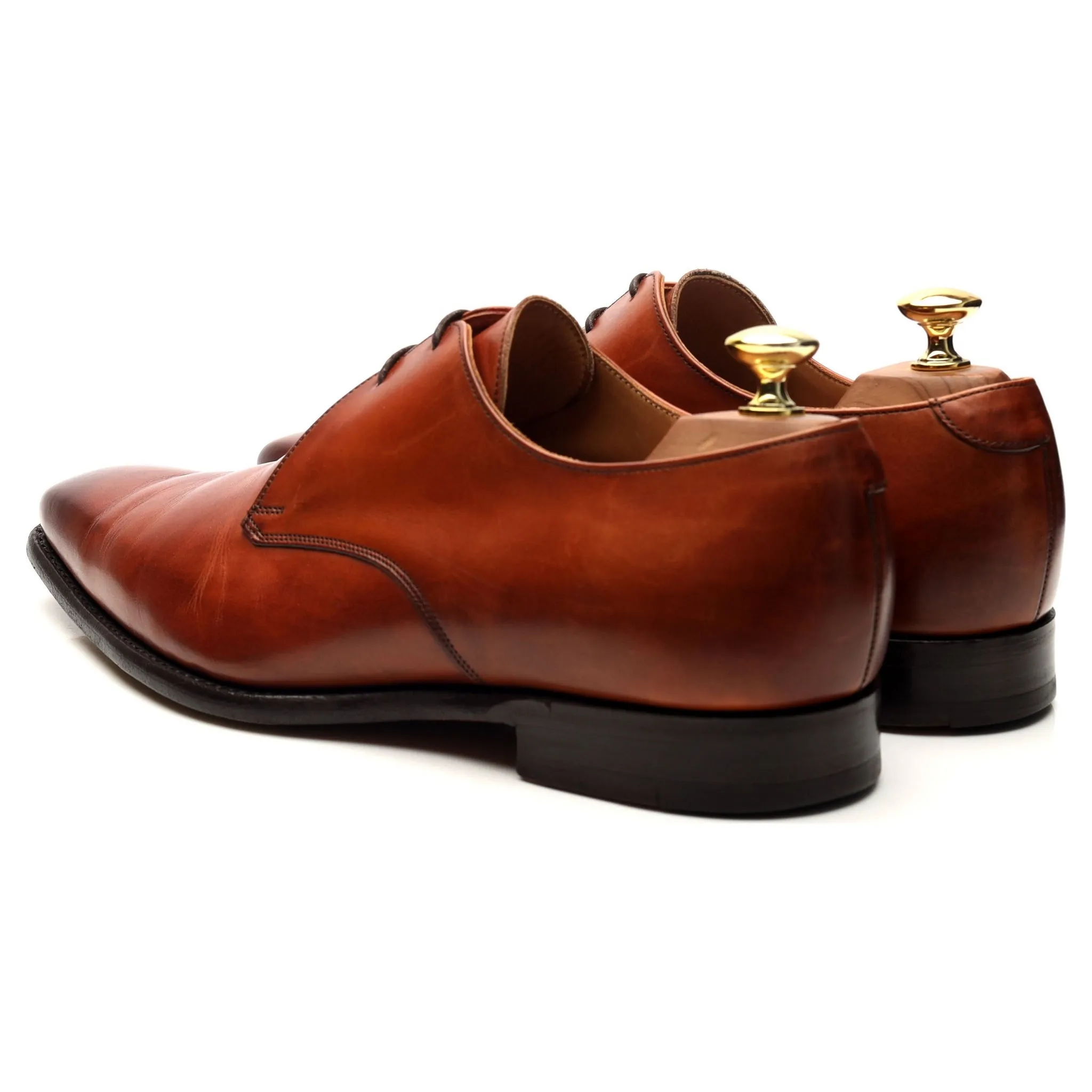 'Newman' Tan Brown Leather Derby UK 8.5 F