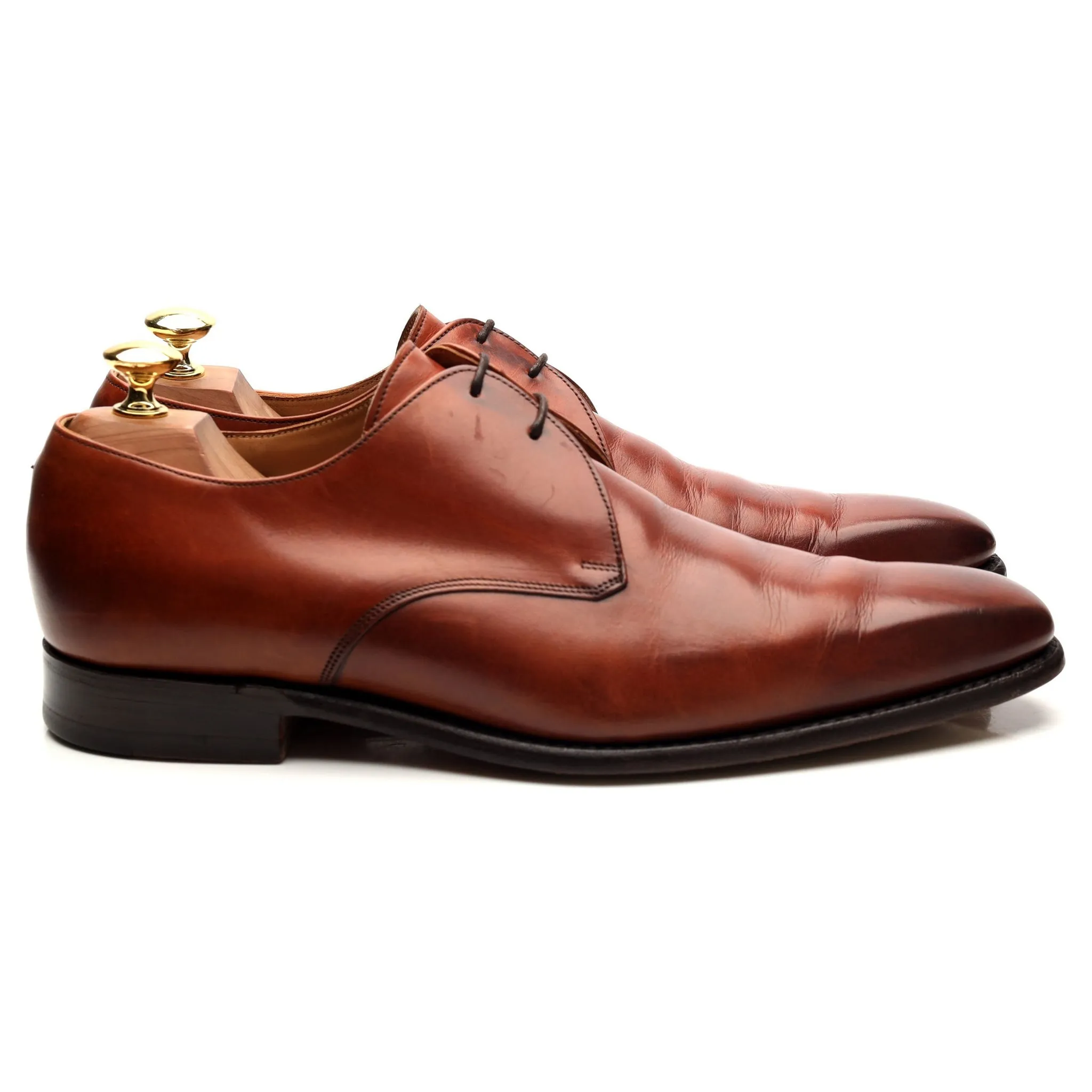 'Newman' Tan Brown Leather Derby UK 8.5 F