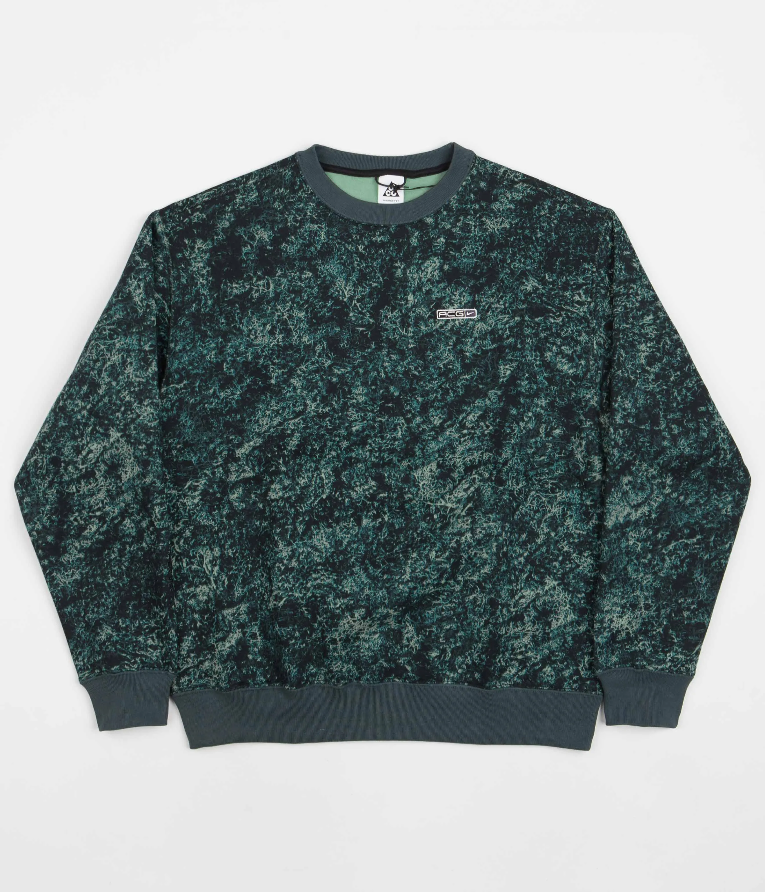 Nike ACG Tuff Fleece Crewneck Sweatshirt - Green/White