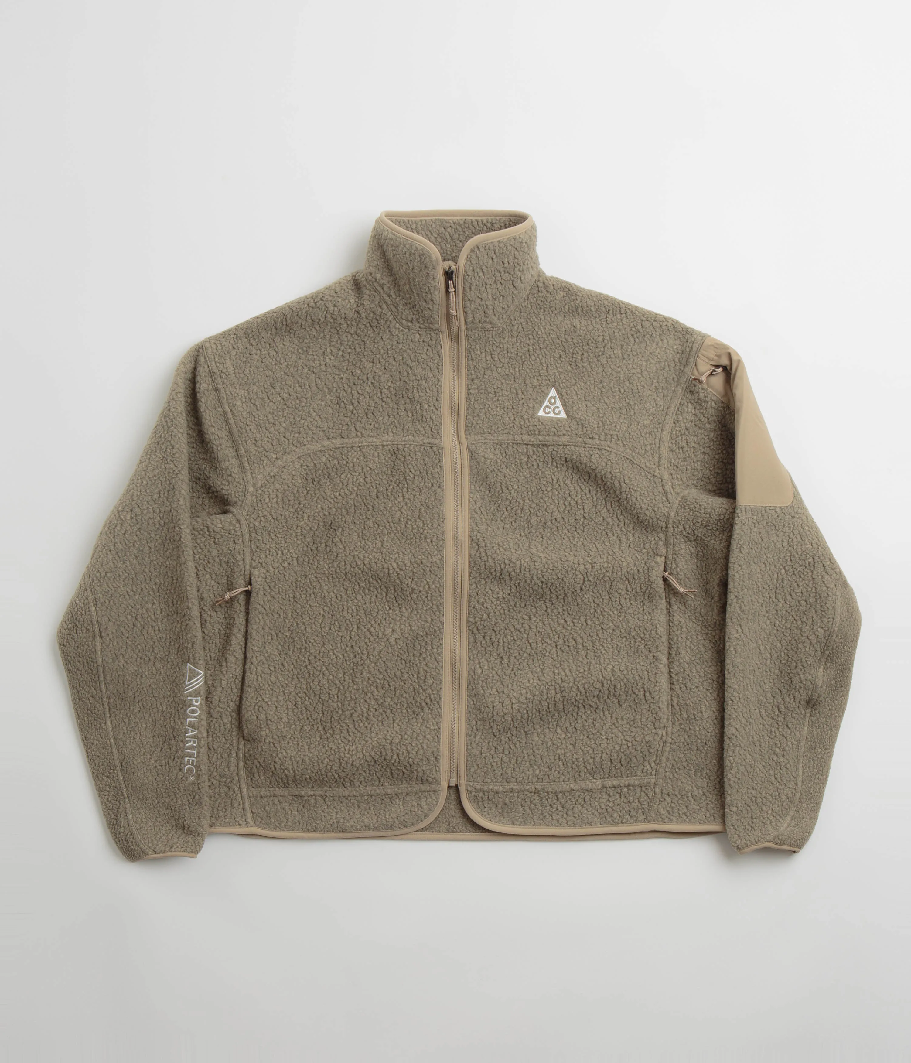 Nike ACG Womens Arctic Wolf Full-Zip Fleece - Khaki / Khaki / Summit White