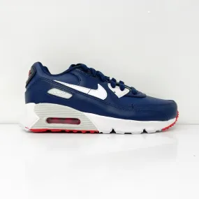 Nike Boys Air Max 90 DV3608-400 Blue Running Shoes Sneakers Size 3Y