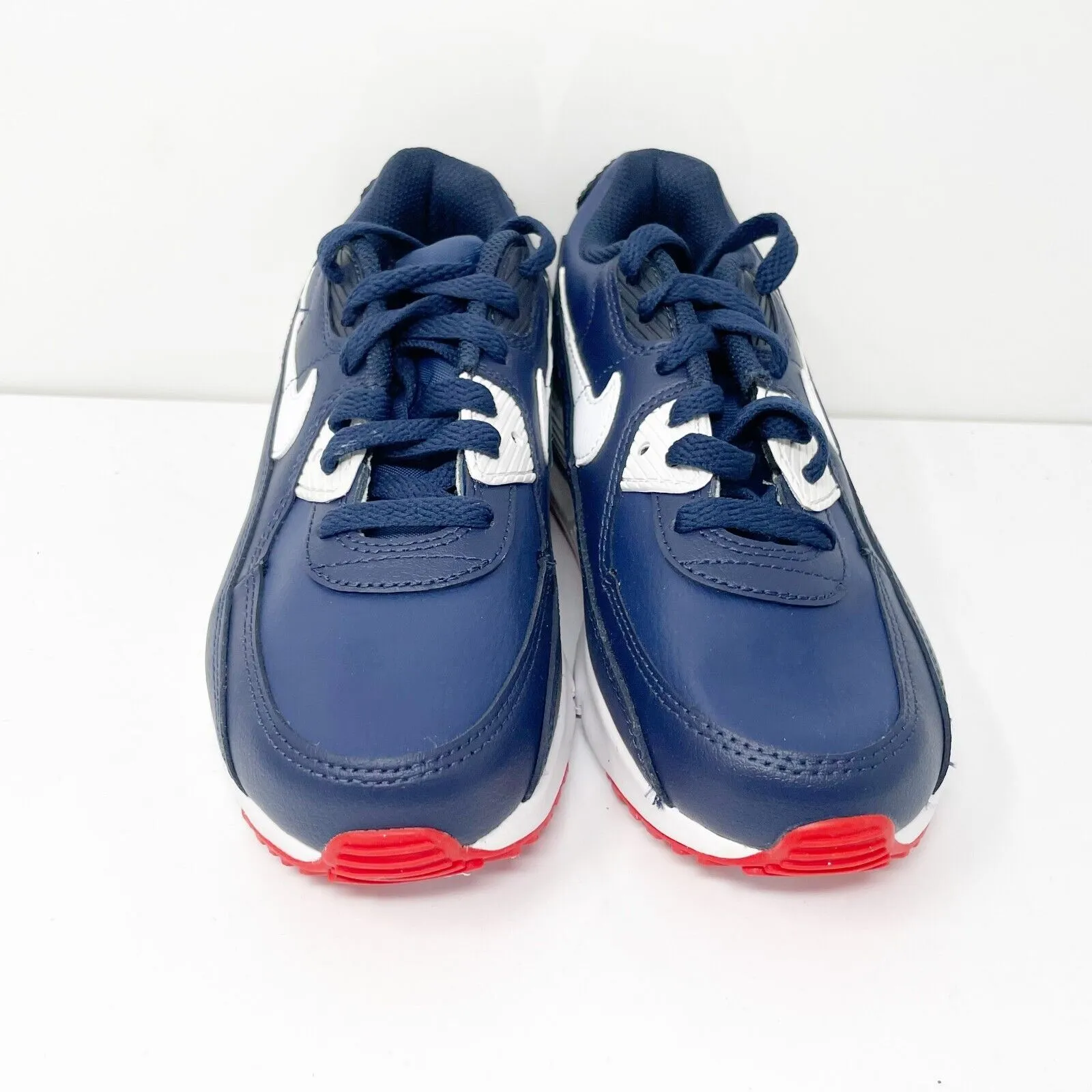 Nike Boys Air Max 90 DV3608-400 Blue Running Shoes Sneakers Size 3Y