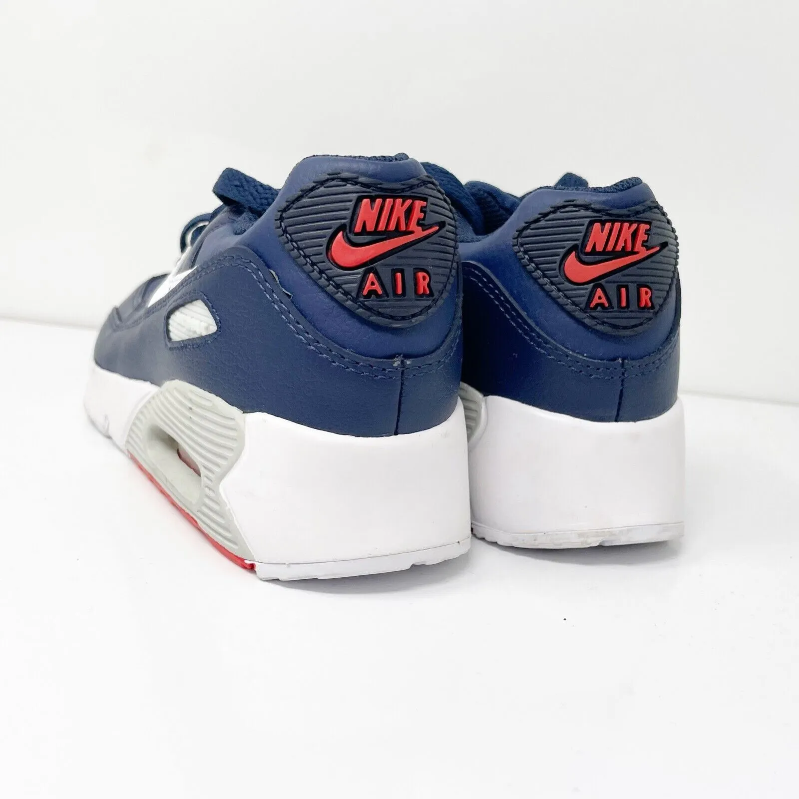 Nike Boys Air Max 90 DV3608-400 Blue Running Shoes Sneakers Size 3Y