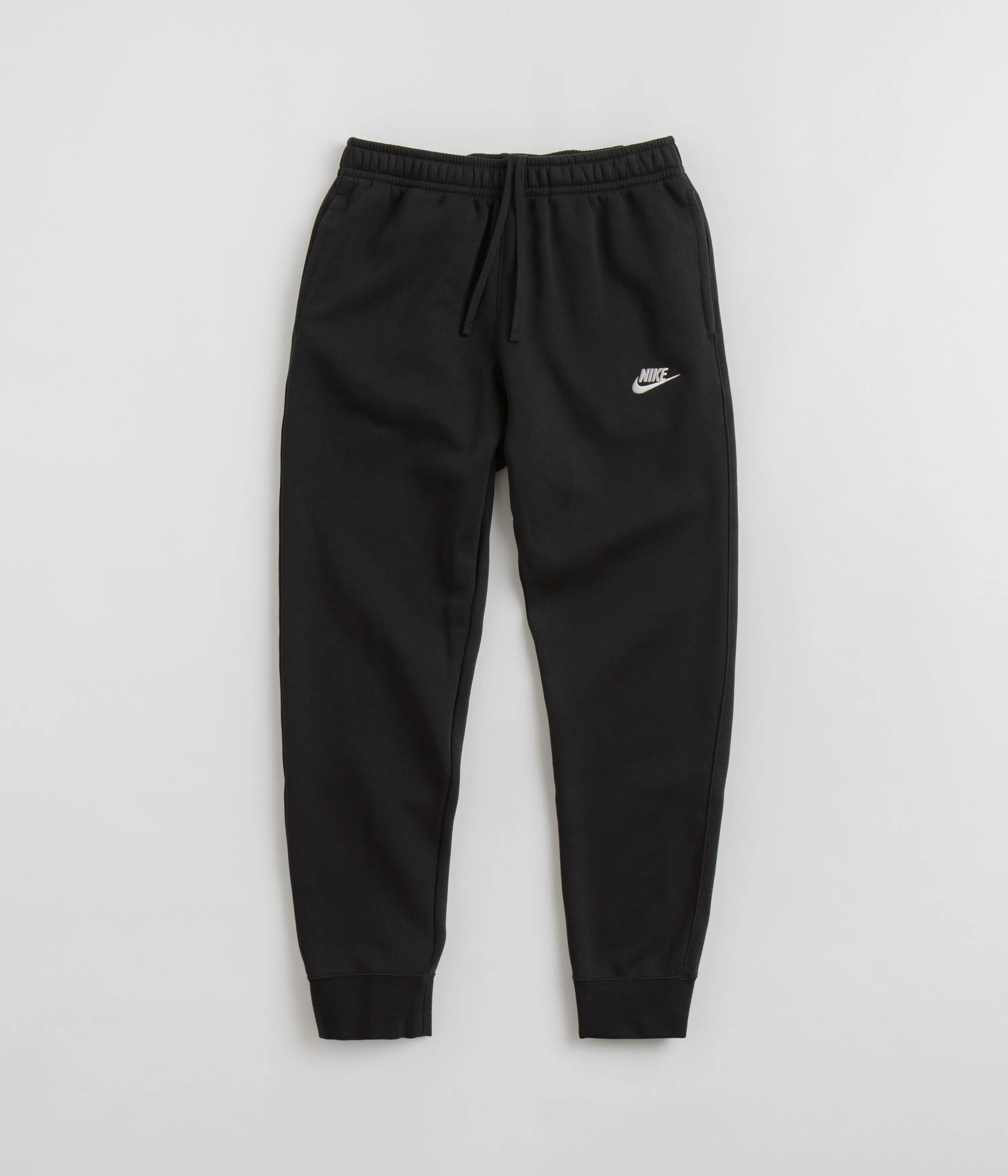 Nike Club Fleece Joggers - Black White.