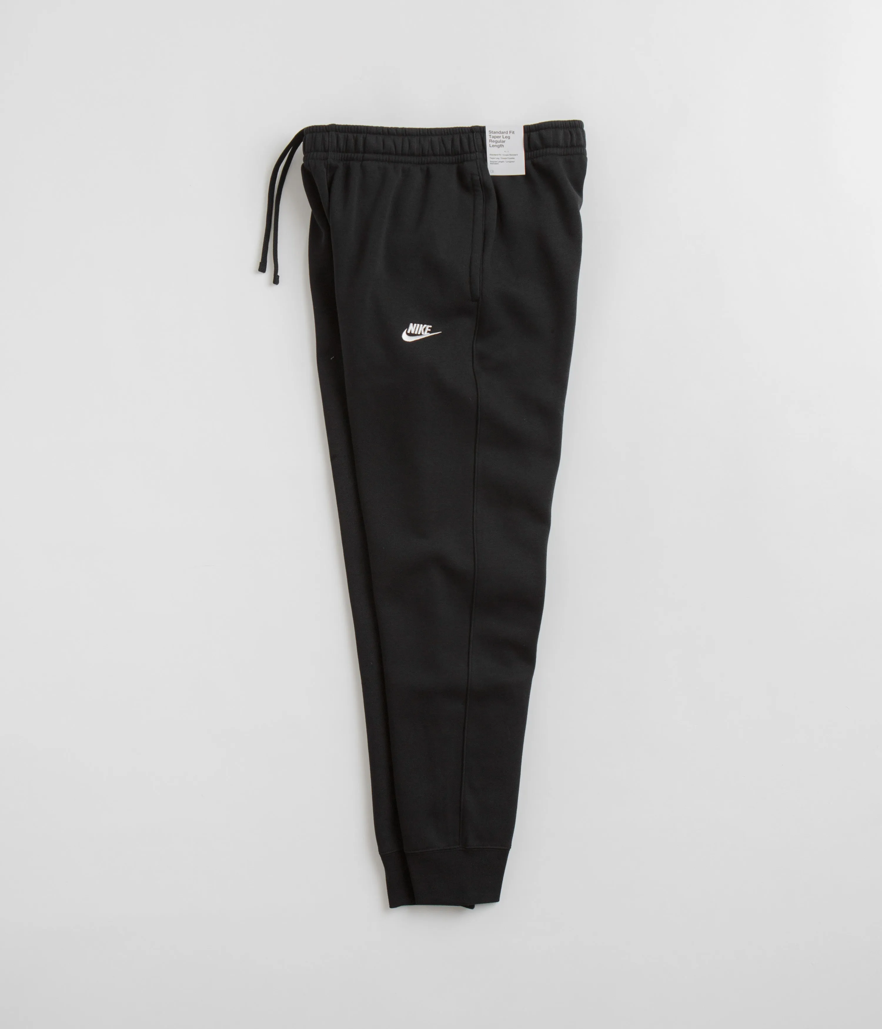 Nike Club Fleece Joggers - Black White.