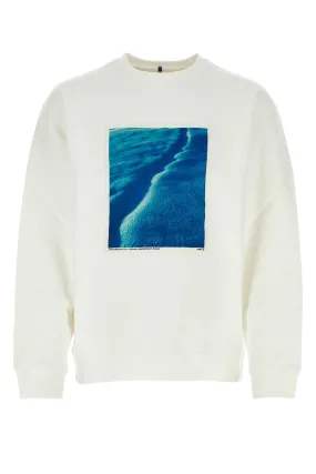 Oamc White Cotton Oversize Eider Falls Sweatshirt