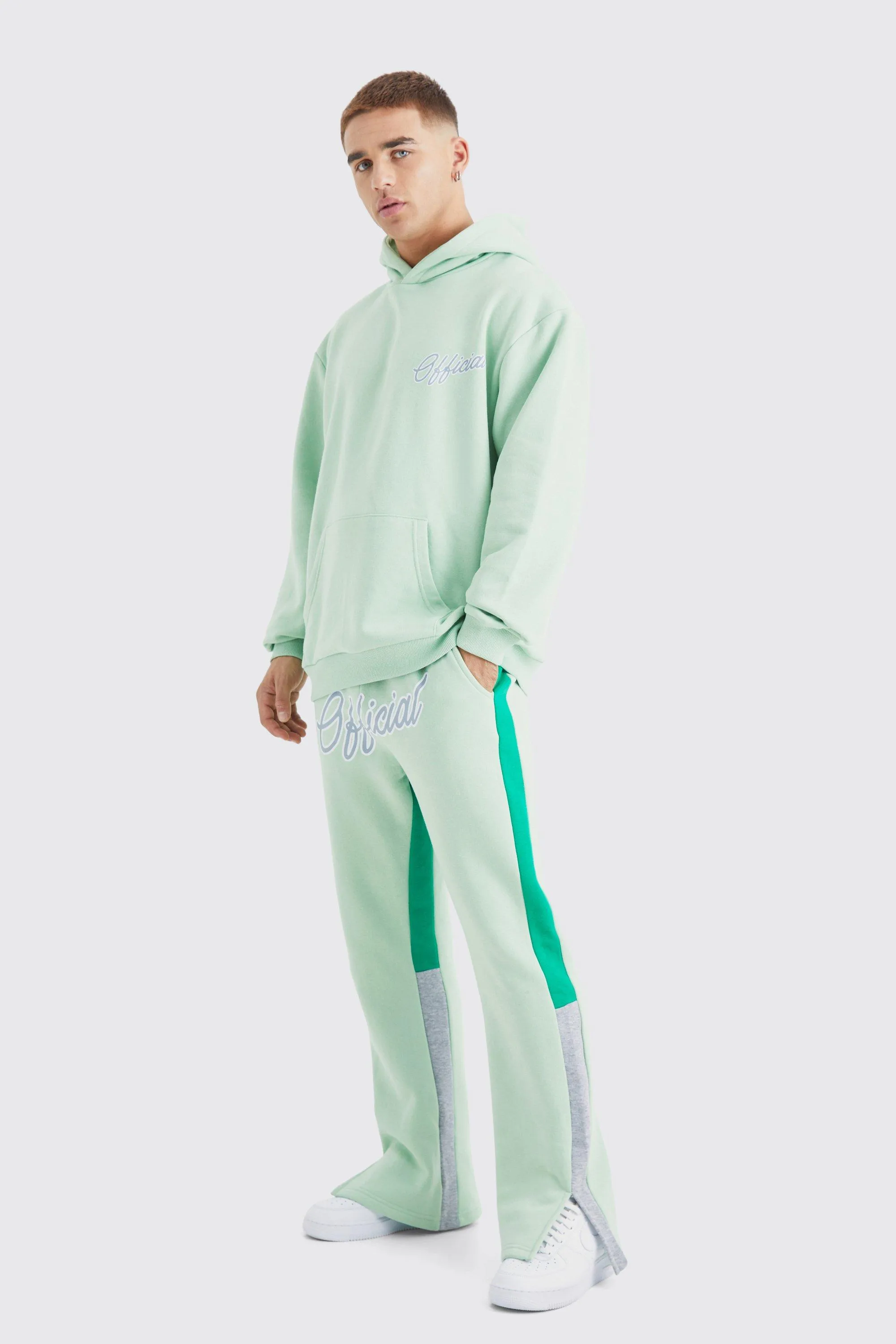 Official Oversized Gusset Tracksuit | boohooMAN UK