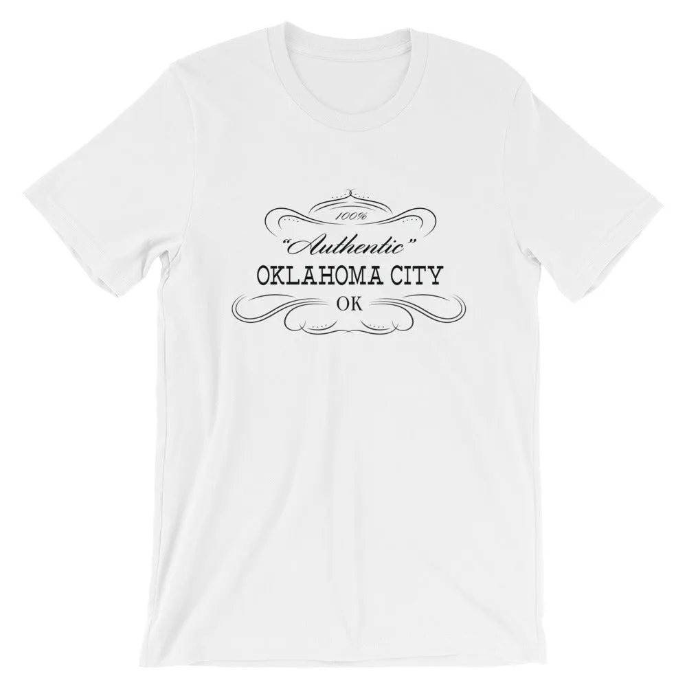 Oklahoma City OK Short-Sleeve Unisex T-Shirt Autentico.