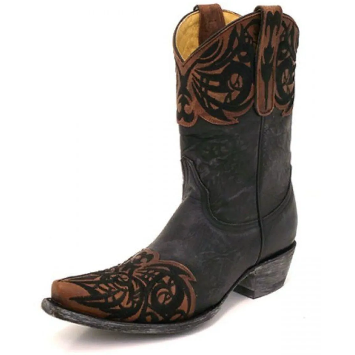 Old Gringo Yippee Ki Yay Paka Black and Oryx Western Boots