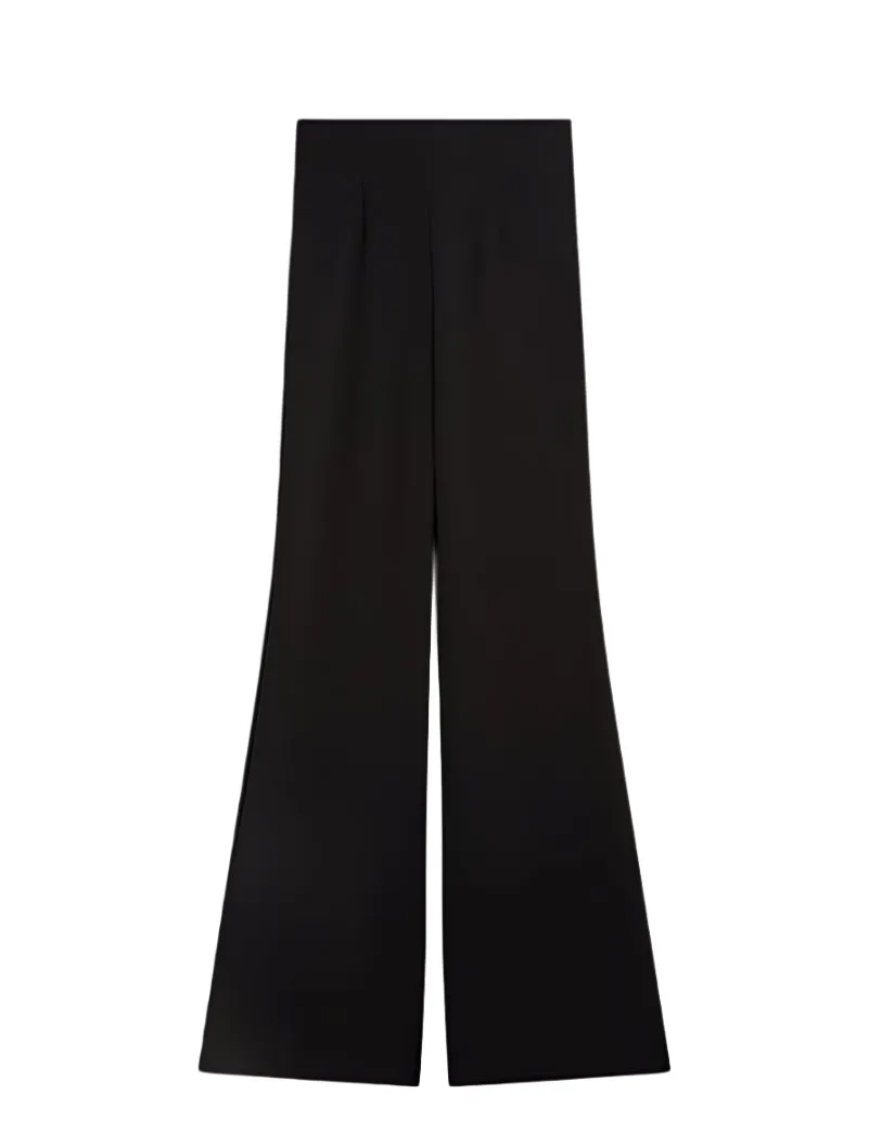 Olea jersey high-waisted trousers, black