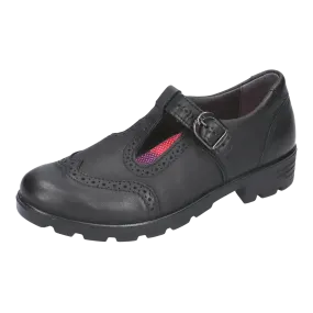 Olivia School Shoes for Girls in Black