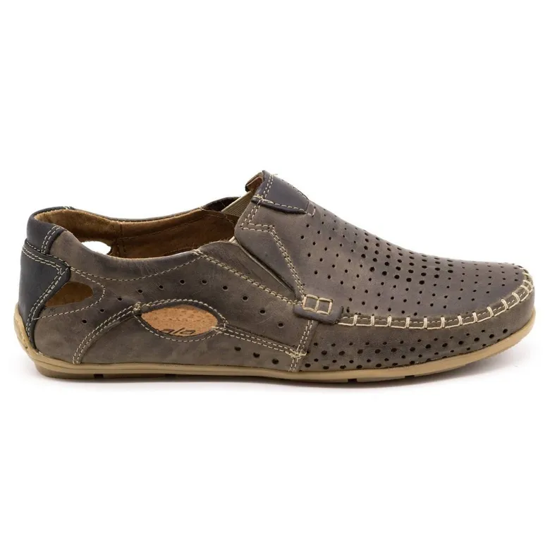 Men's Brown Summer Moccasins