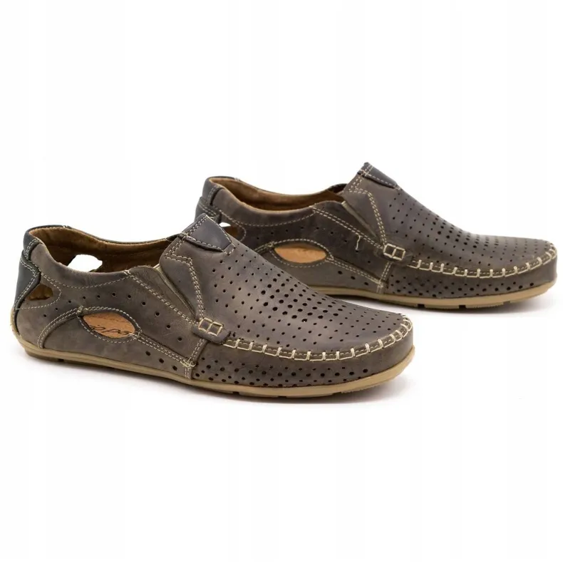 Men's Brown Summer Moccasins