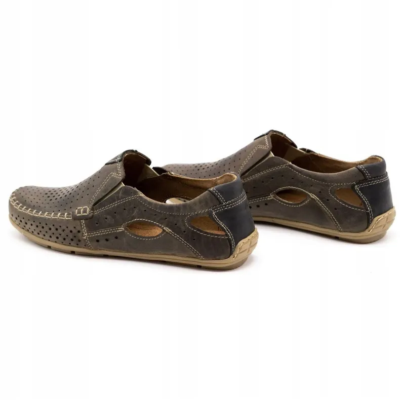 Men's Brown Summer Moccasins