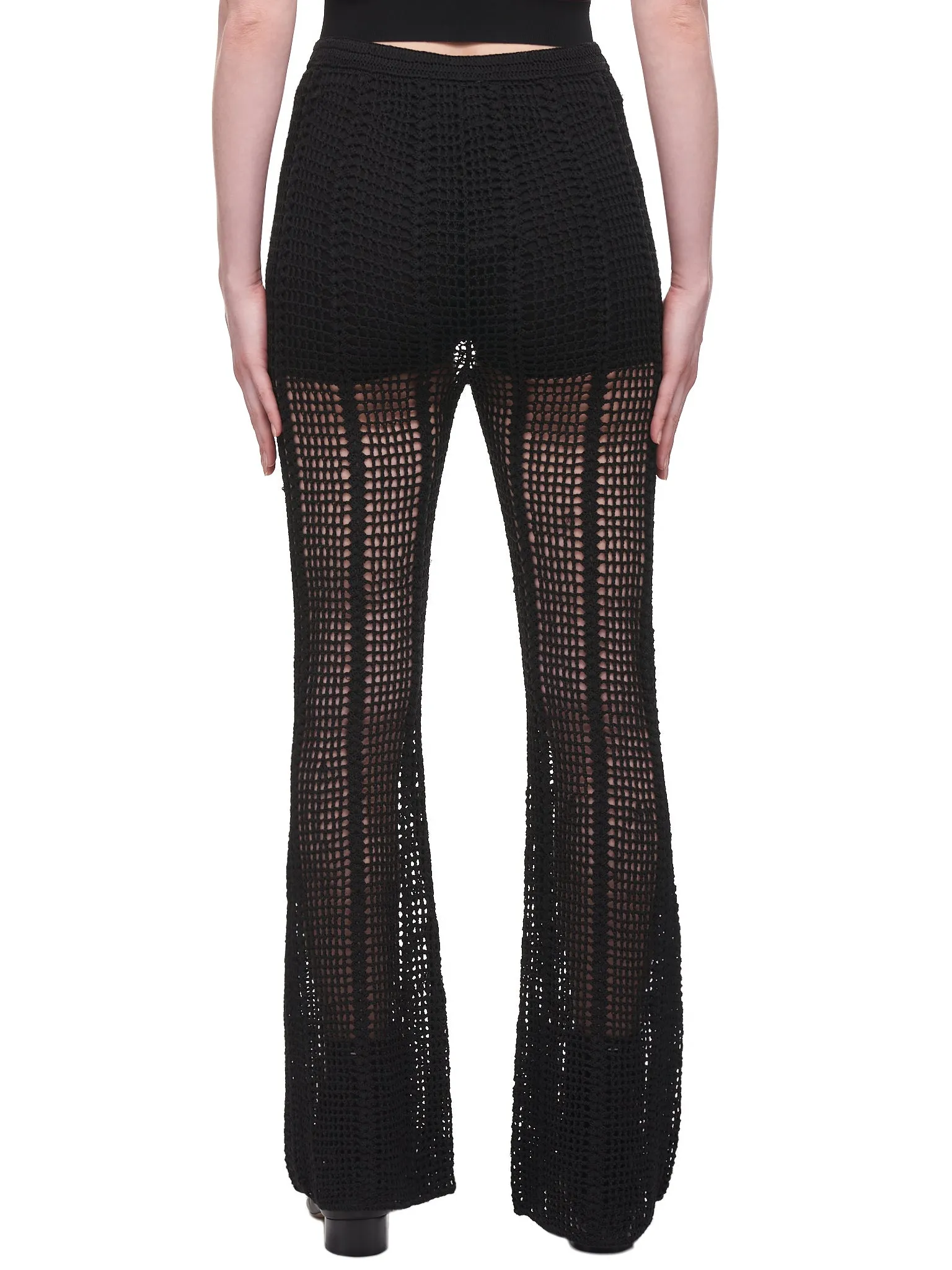 Open Crochet Trousers (C7043R22-BLACK)