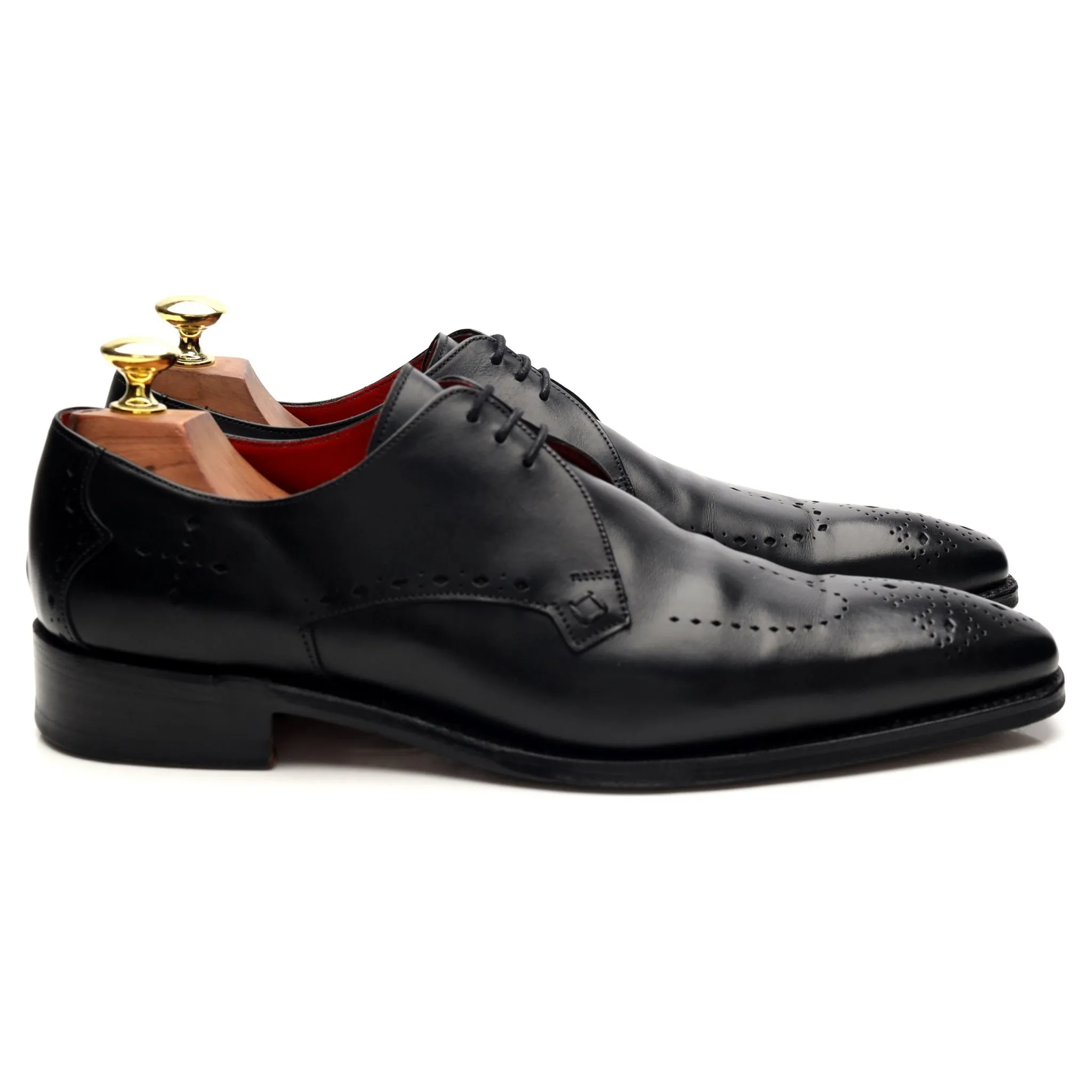 'O'Toole' Black Leather Derby UK 7