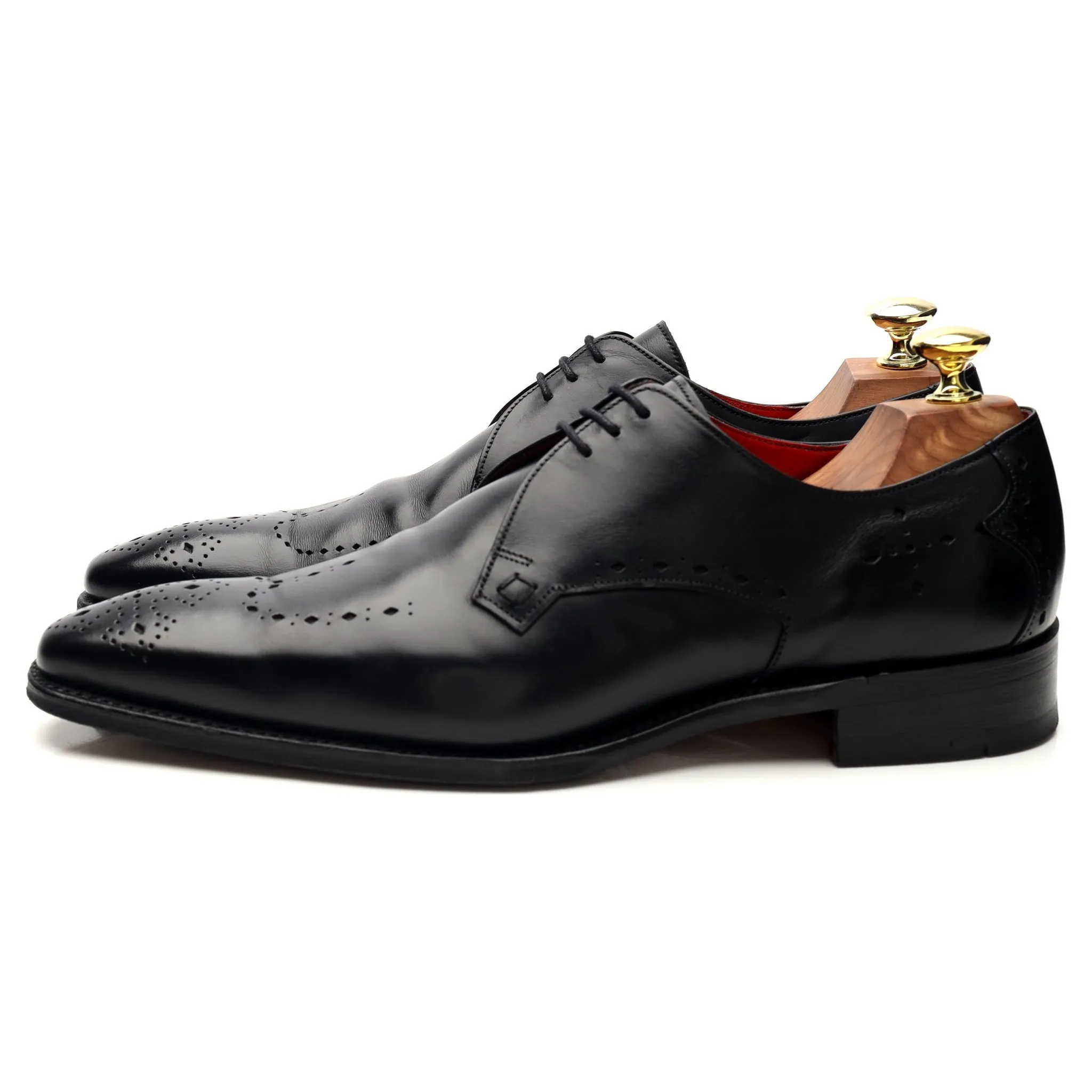 'O'Toole' Black Leather Derby UK 7