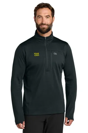 Outdoor Research Tech Grid 1/4-Zip Custom Fleeces, Black