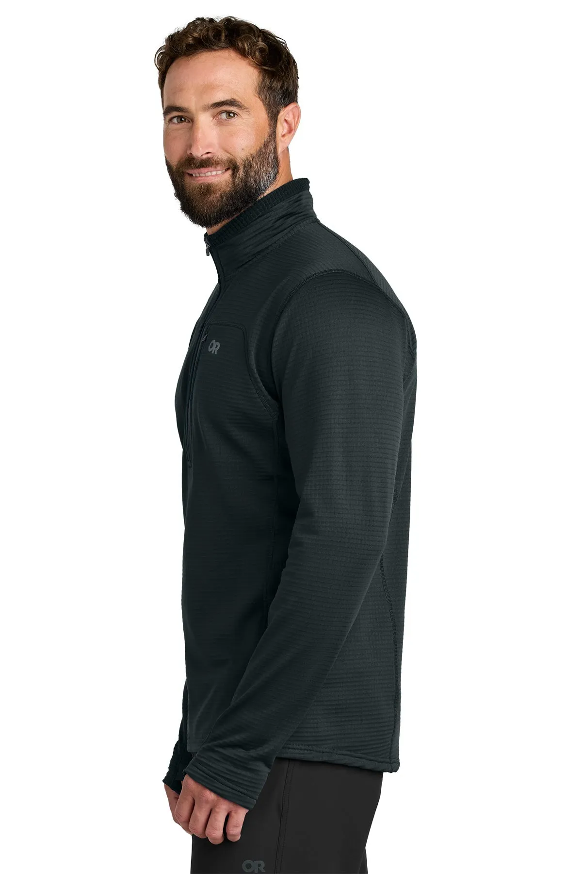 Outdoor Research Tech Grid 1/4-Zip Custom Fleeces, Black