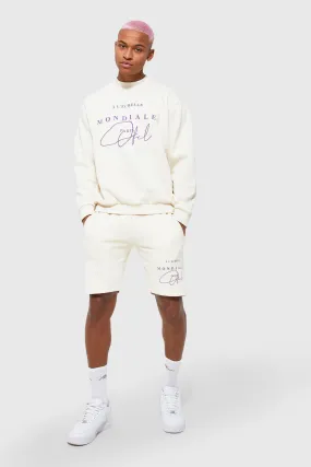 Oversized Ofcl Sweatshirt Short Tracksuit