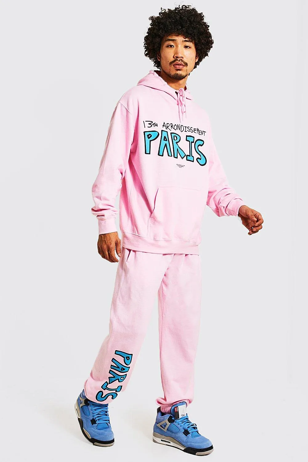 Oversized Paris Hooded Tracksuit