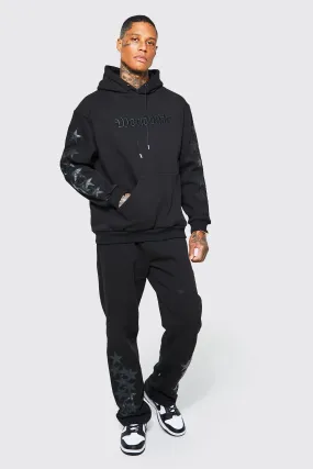 Oversized Worldwide Star Applique Tracksuit