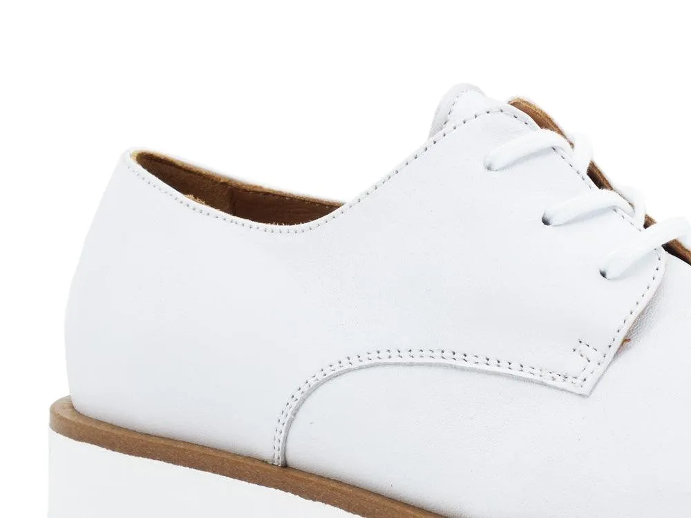 PAOLA FERRI Derby Bianco D8111