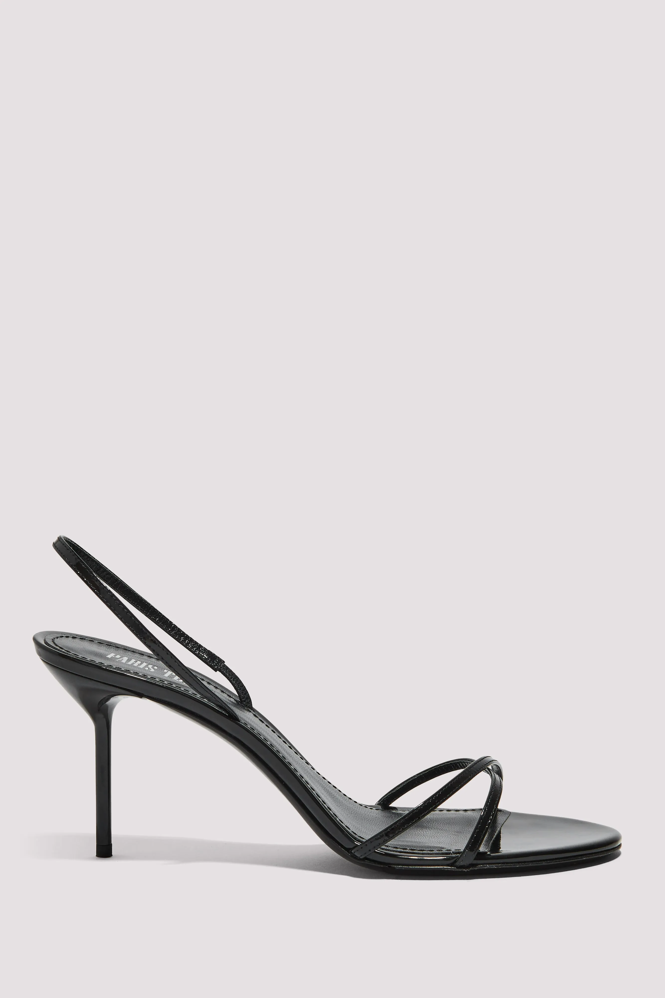 Paris Texas  Black Liz 70 Sling Back Heels