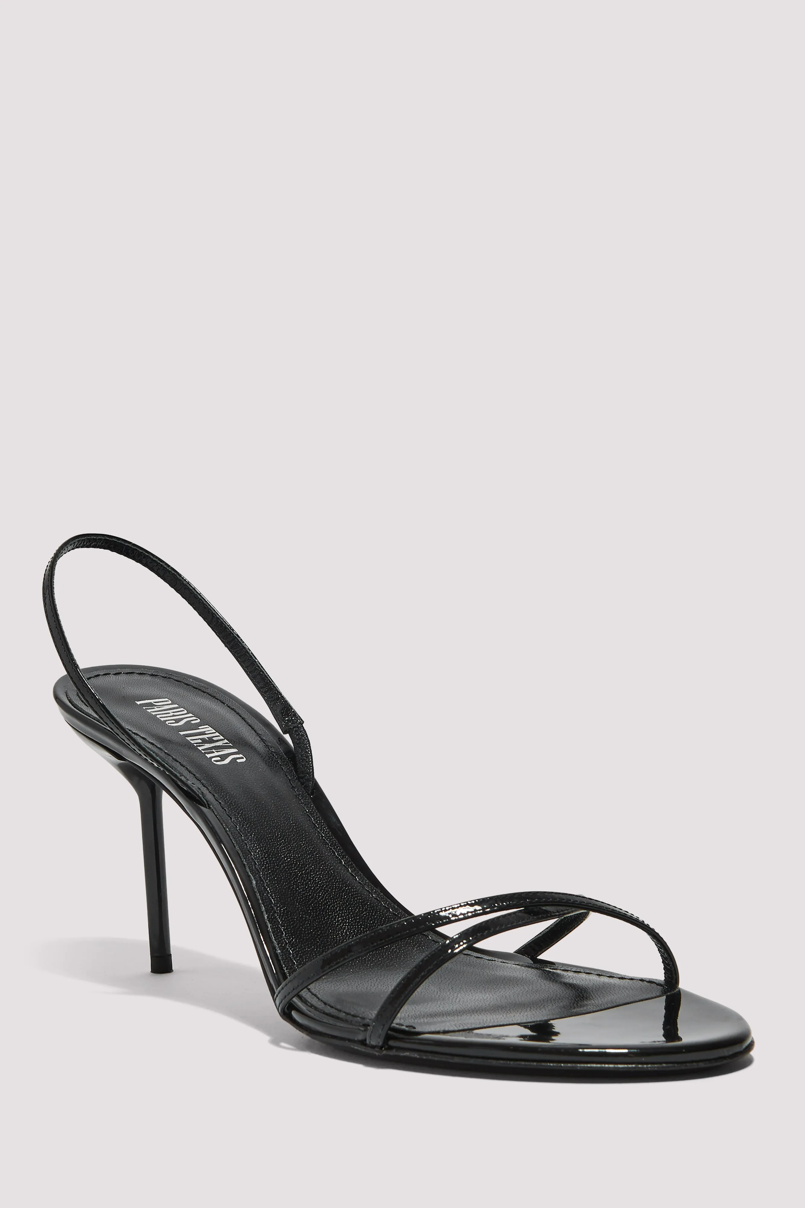 Paris Texas  Black Liz 70 Sling Back Heels