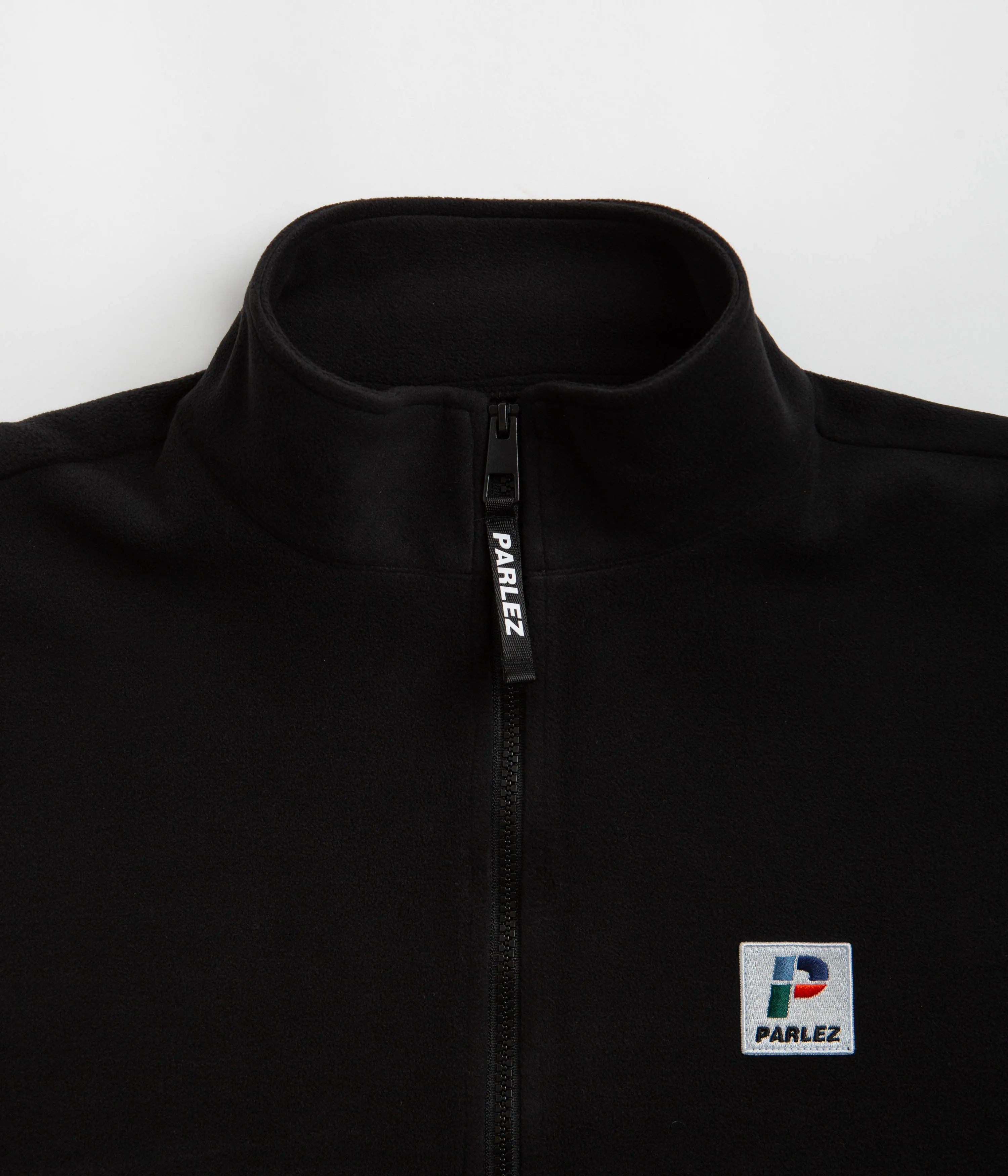 Reese Fleece Quarter Zip Sweatshirt in Black