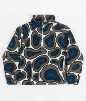 Parra Amethyst Geode Fleece Pullover - Stone Blue.