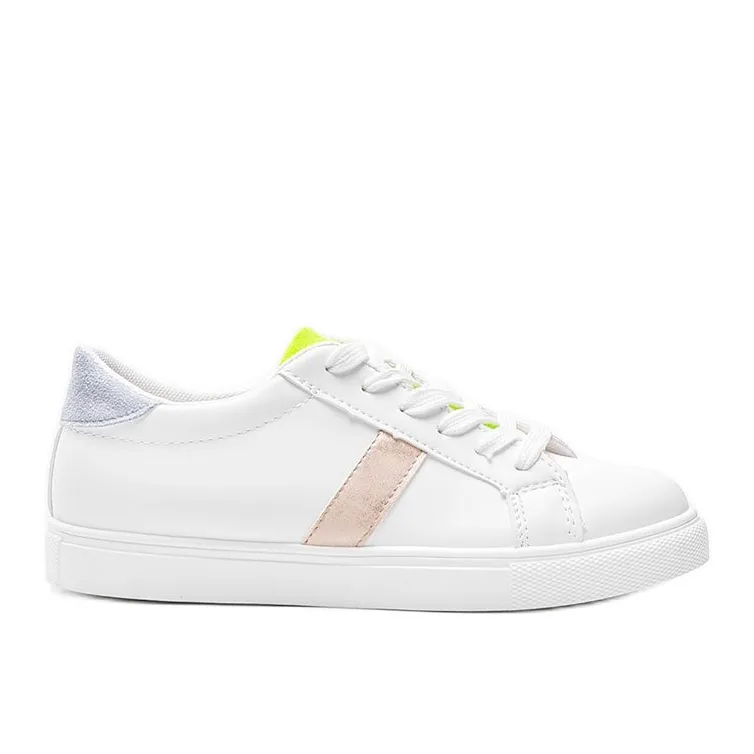 Pastel white Estefani sneakers