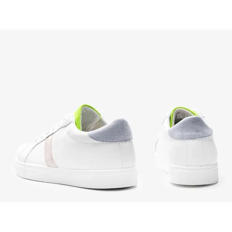 Pastel white Estefani sneakers