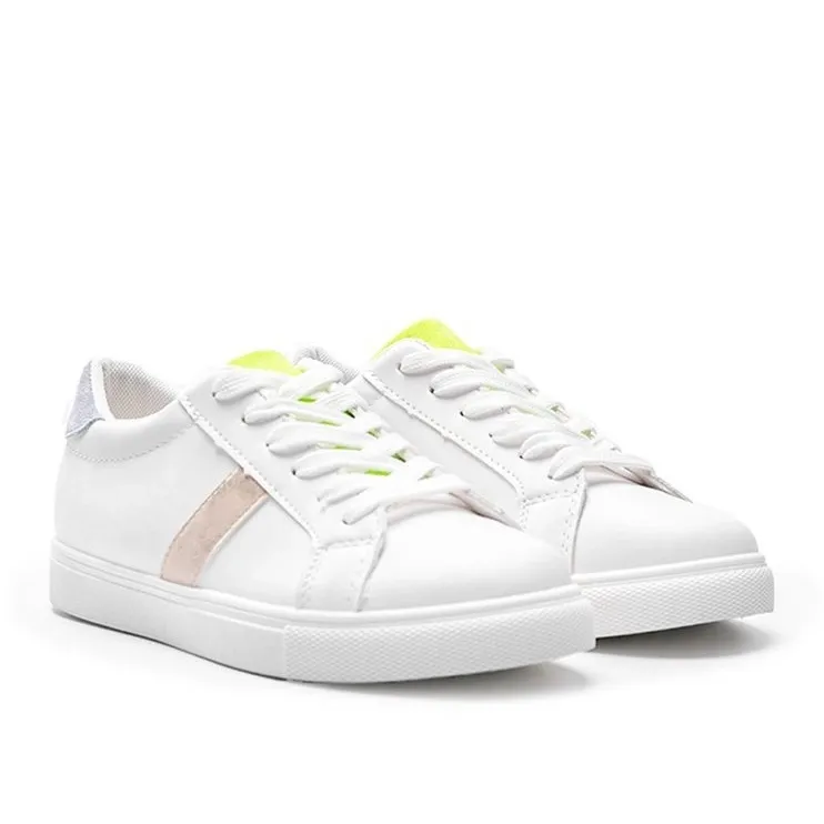 Pastel white Estefani sneakers