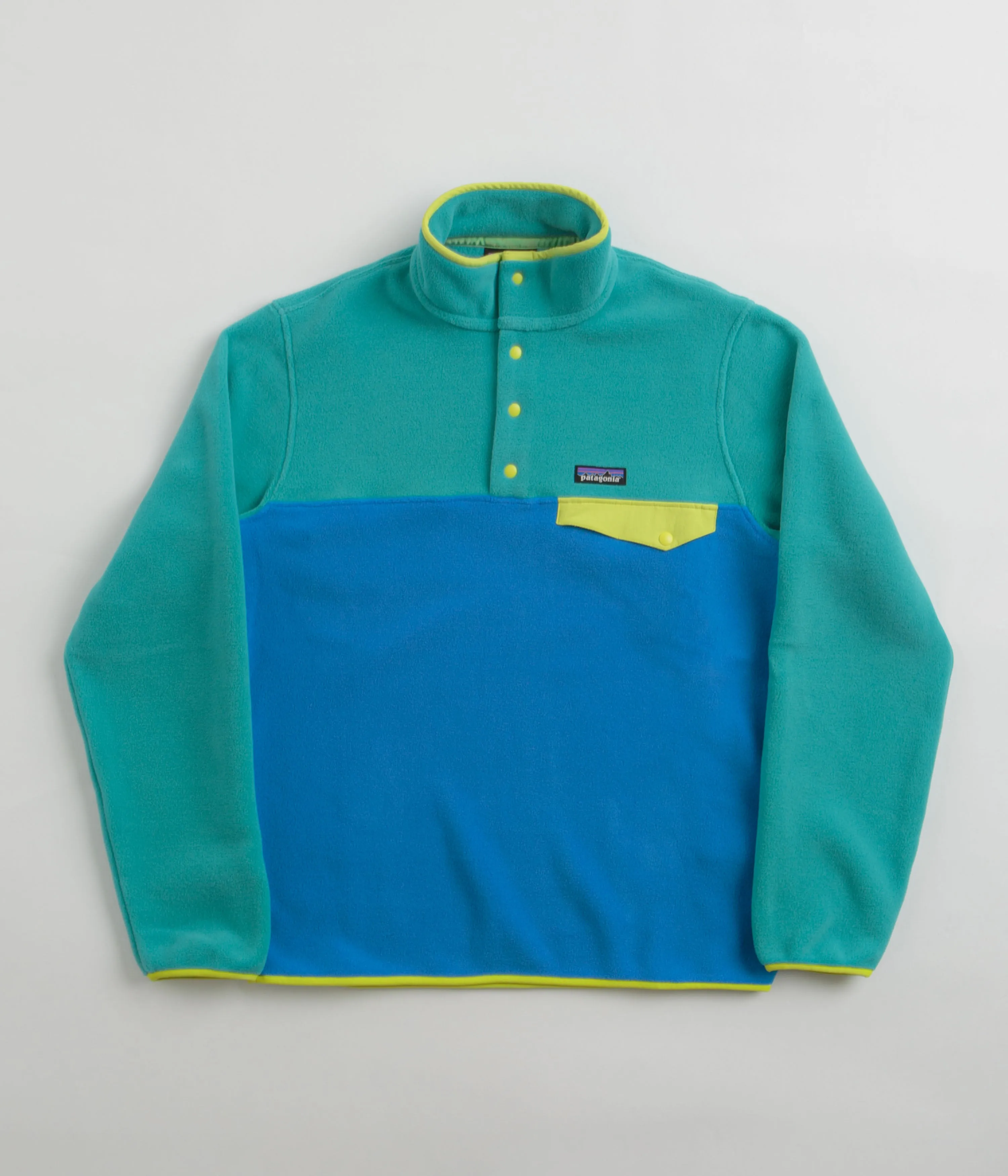 Lightweight Synchilla Snap-T Fleece in Vessel Blue by Patagonia.