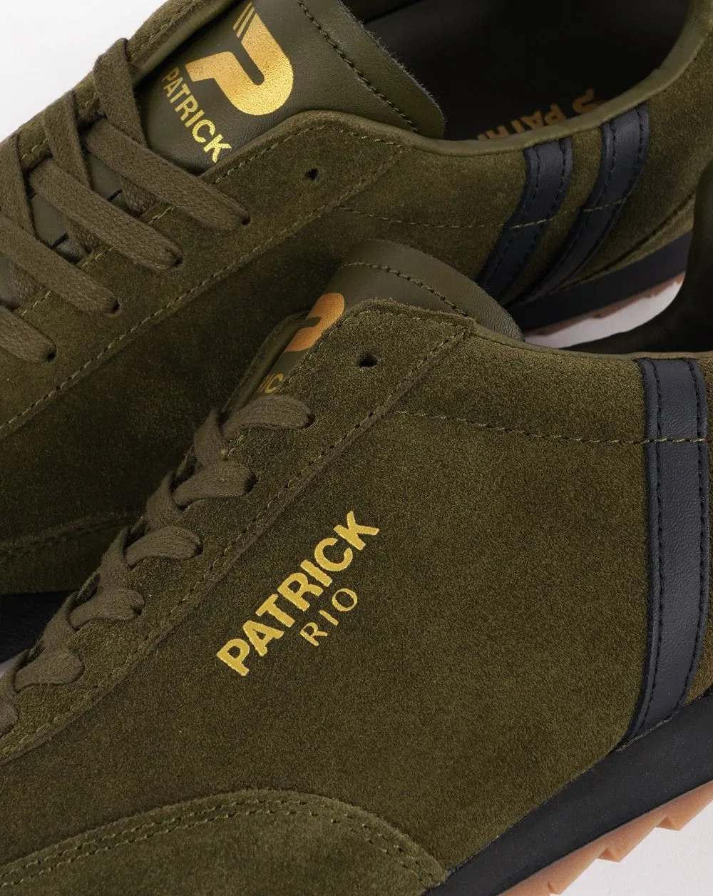 Patrick Rio Trainers Olive / Black