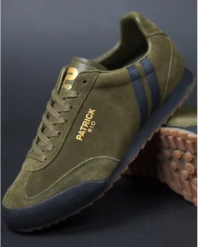 Patrick Rio Trainers Olive / Black