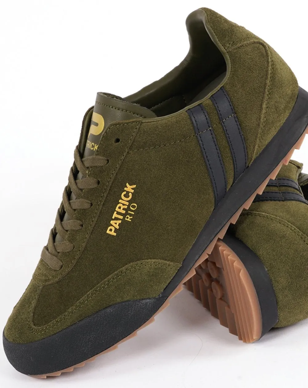 Patrick Rio Trainers Olive / Black